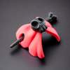 Skull Ribbon Hair Pin - 3D Printed Gothic Hair Accessory, Dark Aesthetic, Alternative Fashion, Witchcore Jewellery